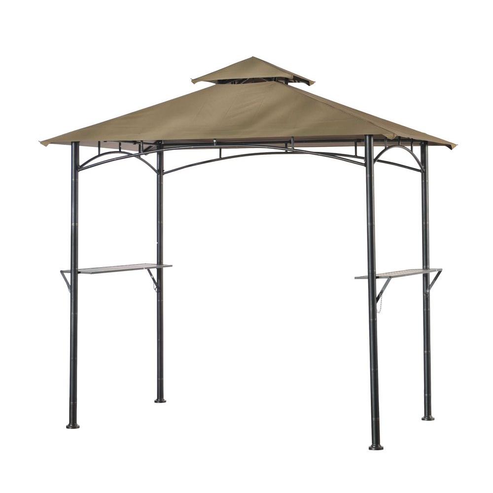 Sunjoy Mojave 8 Ft. X 5 Ft. Steel Fabric Grill Gazebo-l-gz238pst-11a 