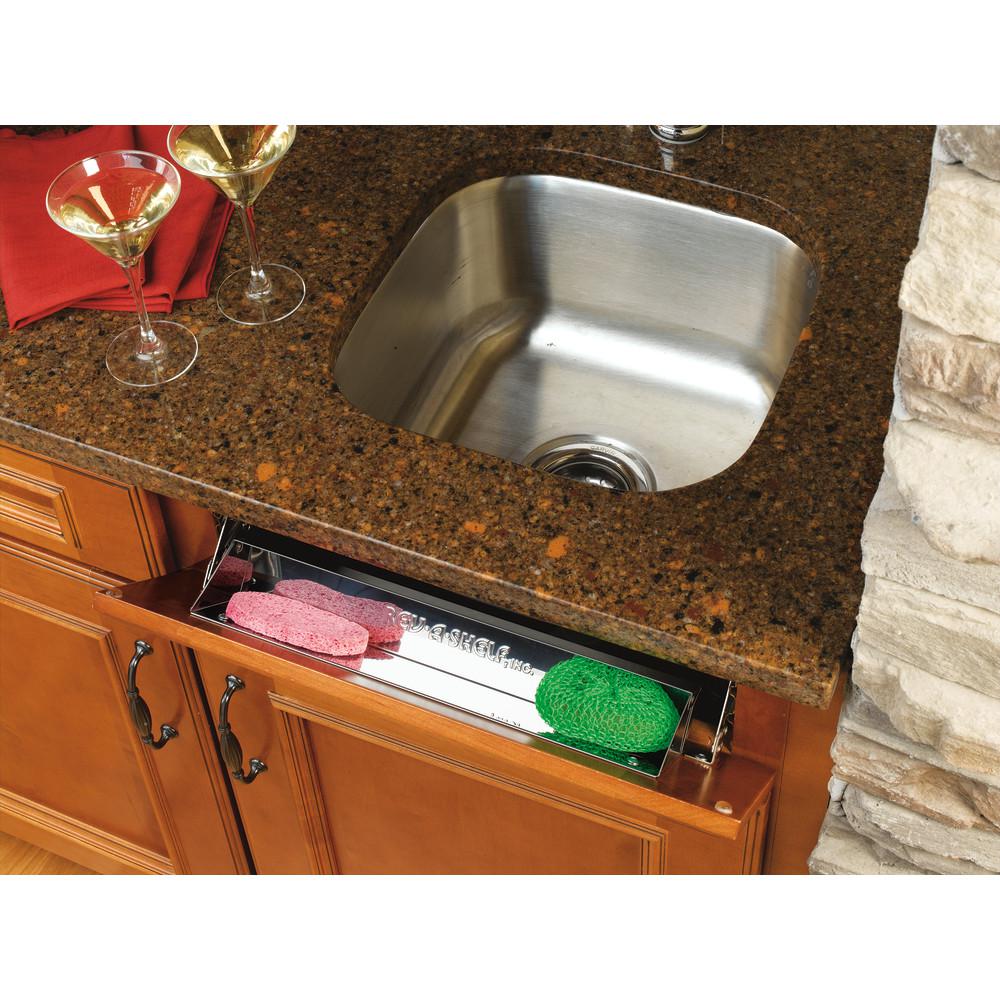 Rev A Shelf 3 In H X 19 W 1 688 D Stainless Tip Out Sink Rev A Shelf 3 In H X 19 W 1 688