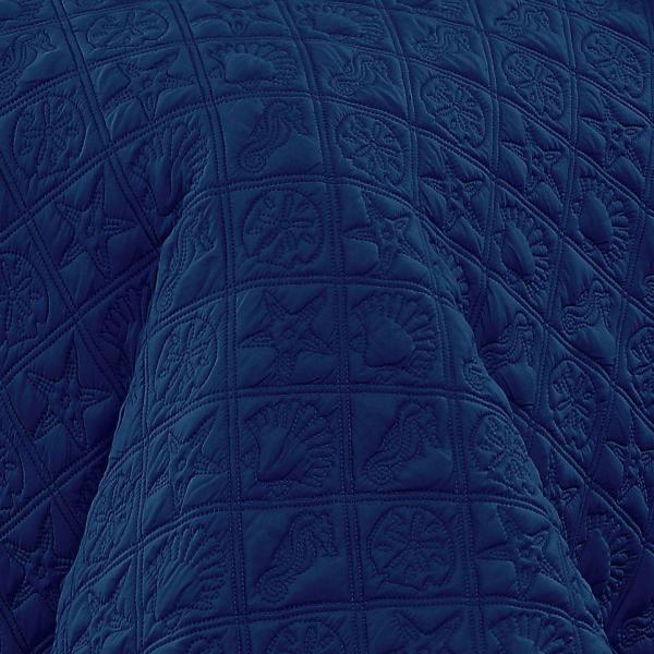 Avondale Manor Del Ray 9 Piece Navy Light Blue King Comforter Set