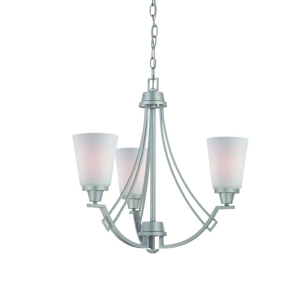 UPC 020389203984 product image for Thomas Lighting Wright 3-Light Matte Nickel Chandelier | upcitemdb.com