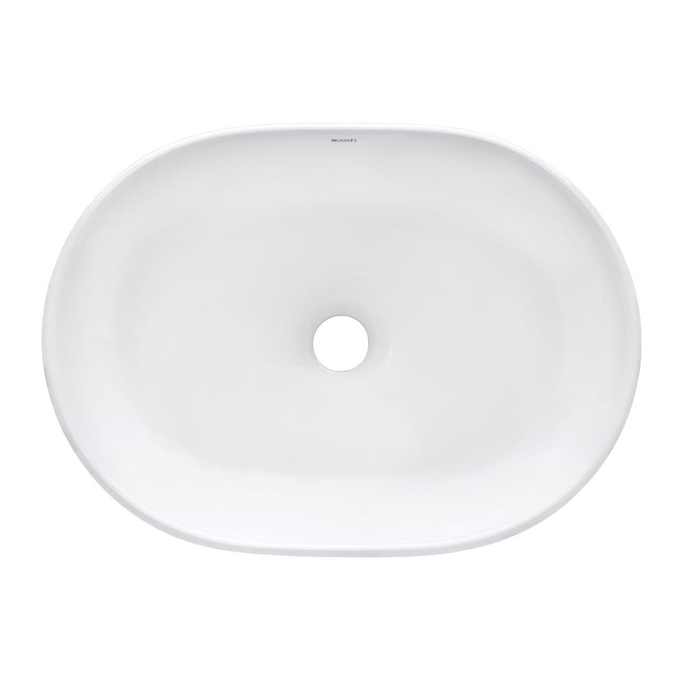 Ruvati 19 In Oval Above Vanity Counter Bathroom Porcelain Ceramic Vessel Sink White Rvb0419 The Home Depot - Bathroom Sink Bowl Above Counter Oval Ruvati 19 In Oval Above Vanity Counter Bathroom Porcelain Ceramic Vessel Sink White Rvb0419 The Home Depot - Bathroom Sink Bowl Above Counter Oval