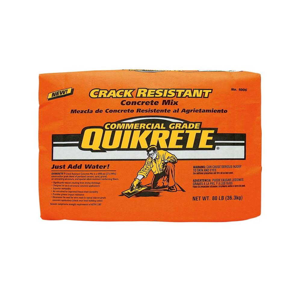 Quikrete 50 lb. FastSetting Concrete Mix100450 The Home Depot