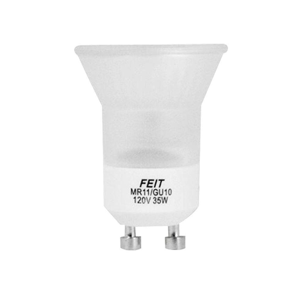 Feit Electric 35-Watt Halogen MR11 Frost GU10 Base Light Bulb (3-Pack ...