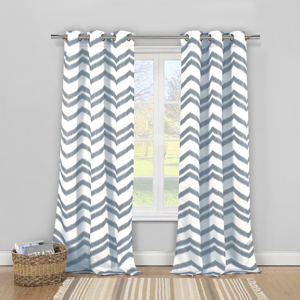 Duck River Vauxhall 40 In X 84 L Polyester Textured Curtain Panel Charcoal 2 Pack