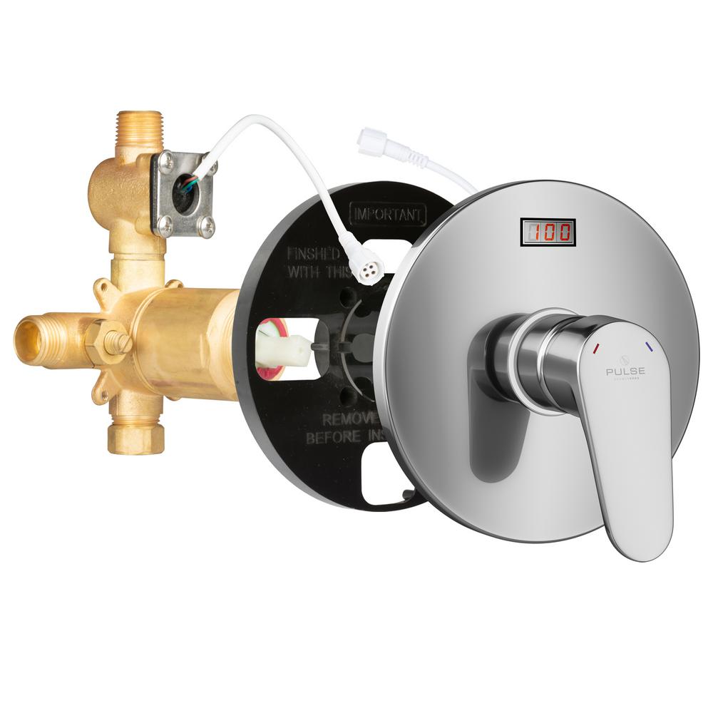 PULSE Showerspas TruTemp LED Pressure Balance in. RoughIn Valve with