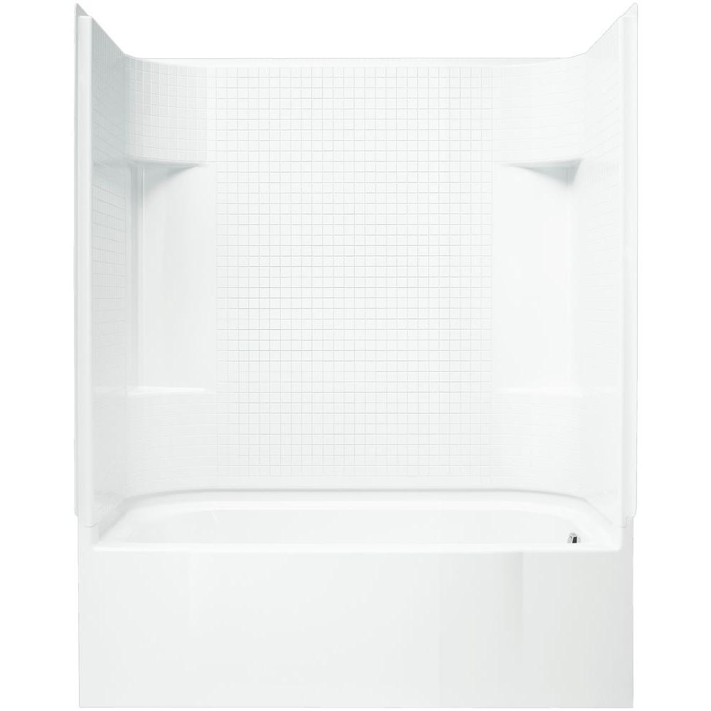 STERLING AccordTile 30 in. x 60 in. x 74 in. Bath and Shower Kit with