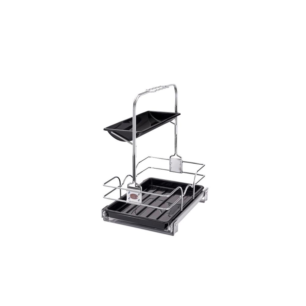 Rev-A-Shelf 28 in Stainless Steel Tip-Out Tray w//SC,