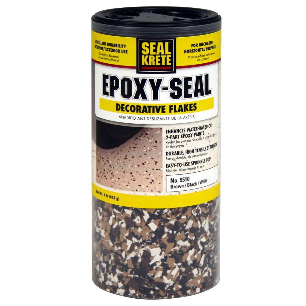SealKrete Epoxy Flakes (Brown/White/Black) 1 lb.951001 The Home Depot