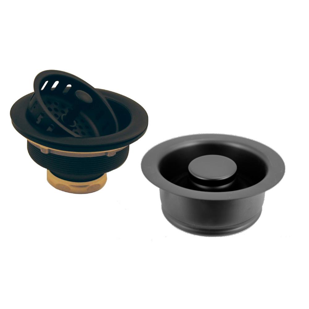 Westbrass 31/2 in. Post Style Large Kitchen Basket Strainer with