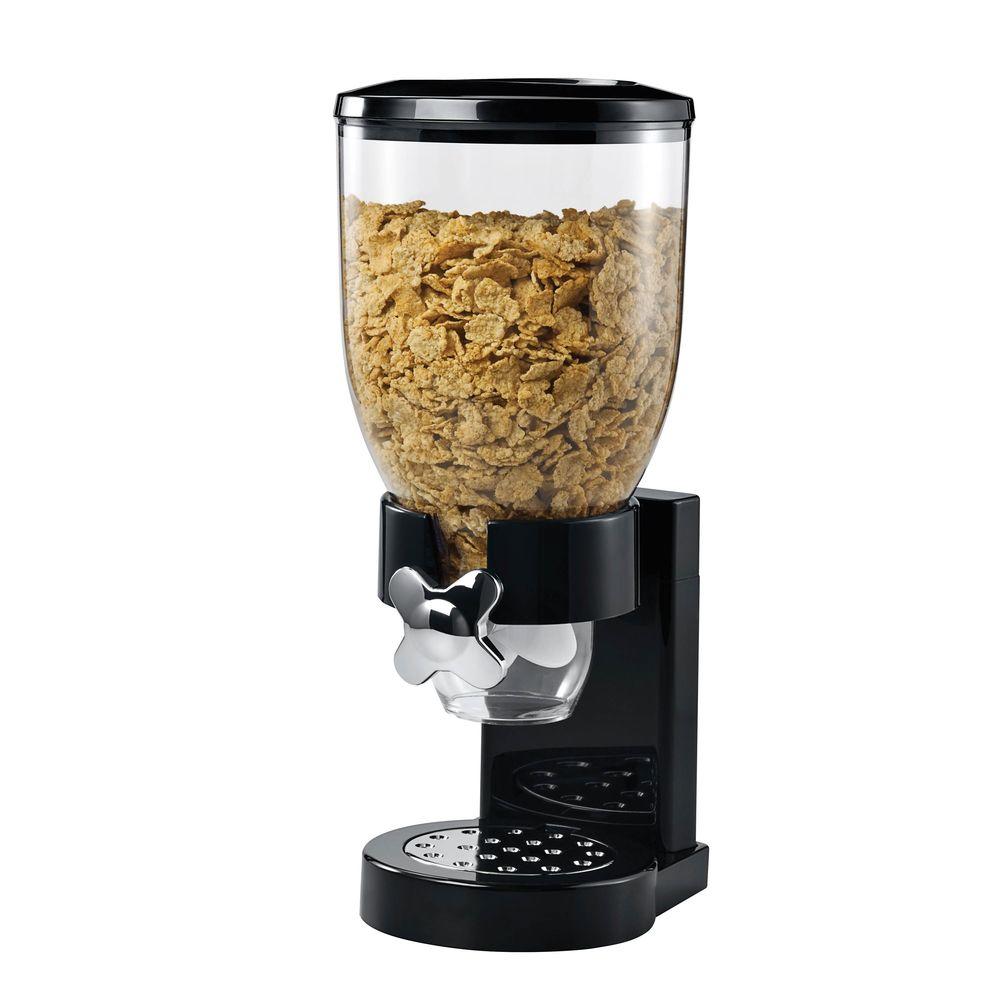 Zevro Original Indispensable Single Dry Food Dispenser in Black-KCH ...