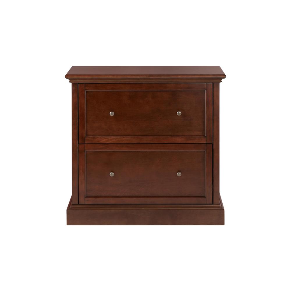 Home Decorators Collection Royce Smokey Brown Wood 2 Drawer Wide