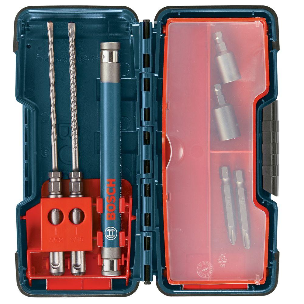 Bosch Bulldog Series Carbide SDS-Plus Anchor Drive Bit Set (7-Piece ...