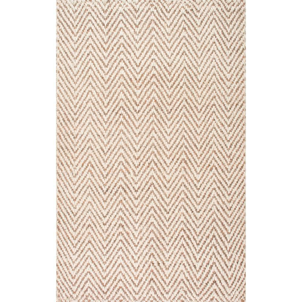 Nuloom Vania Chevron Jute Navy 6 Ft X 9 Area Rug