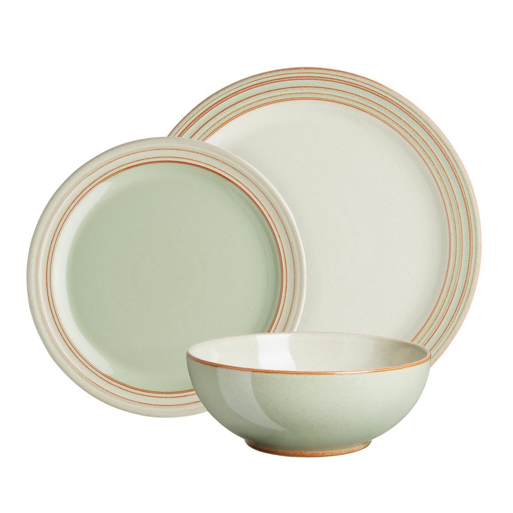 Denby Heritage Orchard 12Piece Green Dinnerware SetORC12PC The