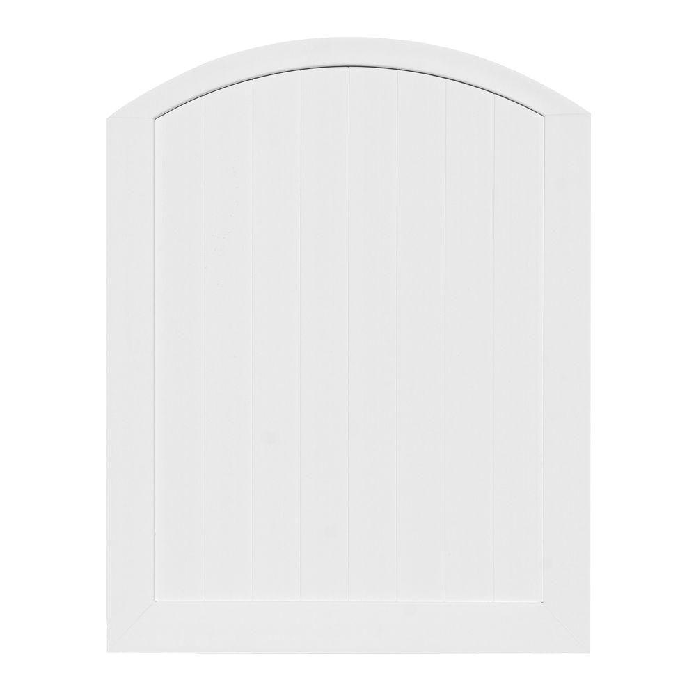 White 5 6 Vinyl Fence Gates Vinyl Fencing The Home Depot