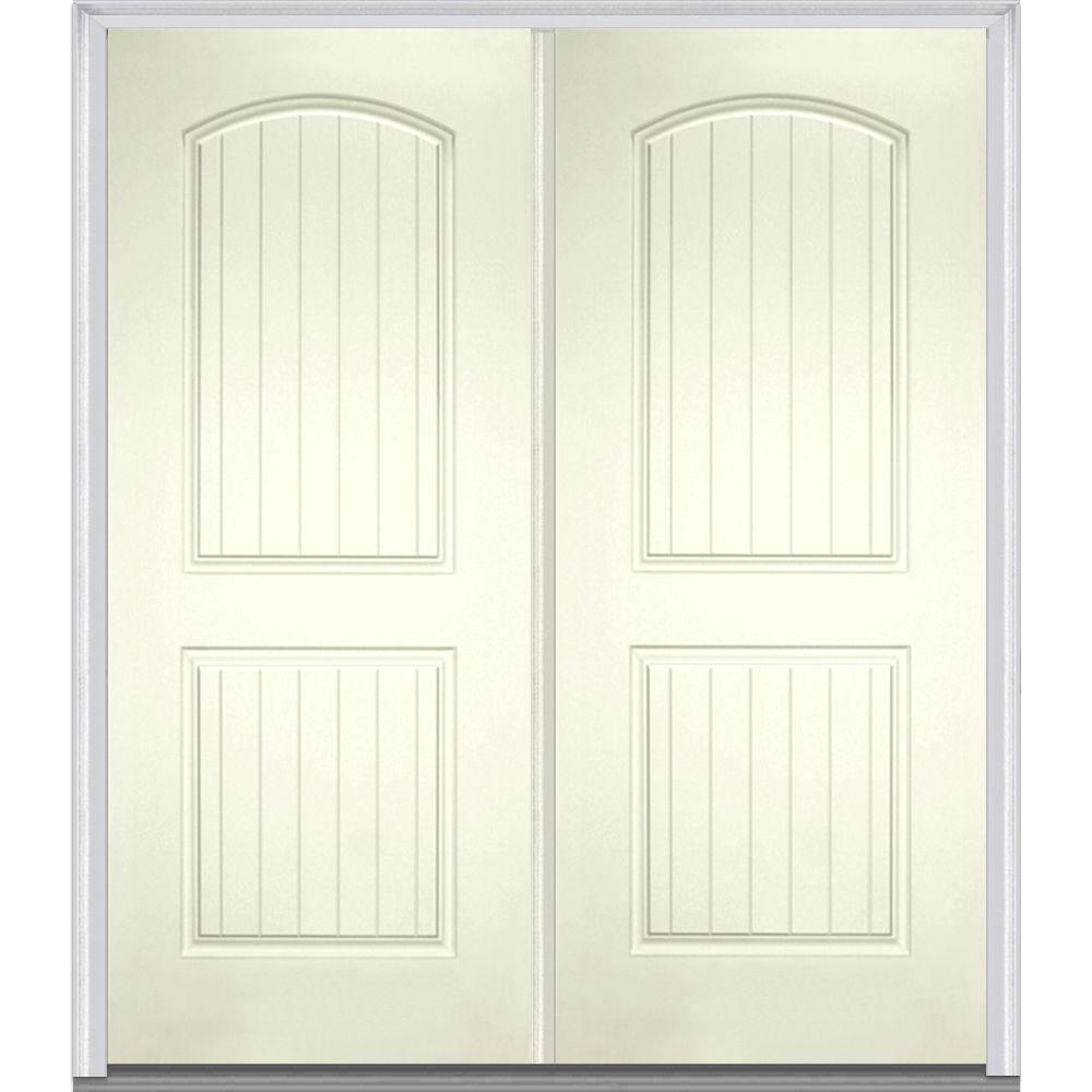 Double Door Fiberglass Doors Front Doors The Home Depot
