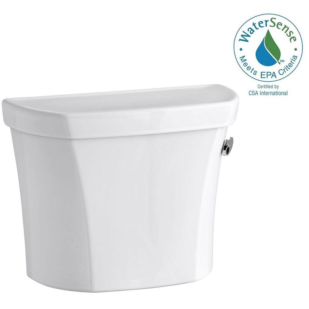 KOHLER Wellworth 1.28 GPF Single Flush Right-Hand Toilet Tank Only With ...