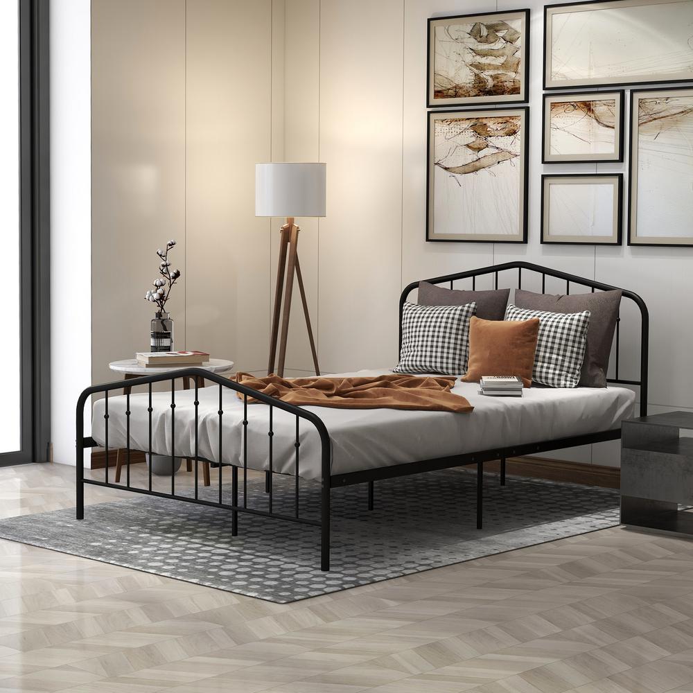Metal Industrial Beds Bedroom Furniture The Home Depot