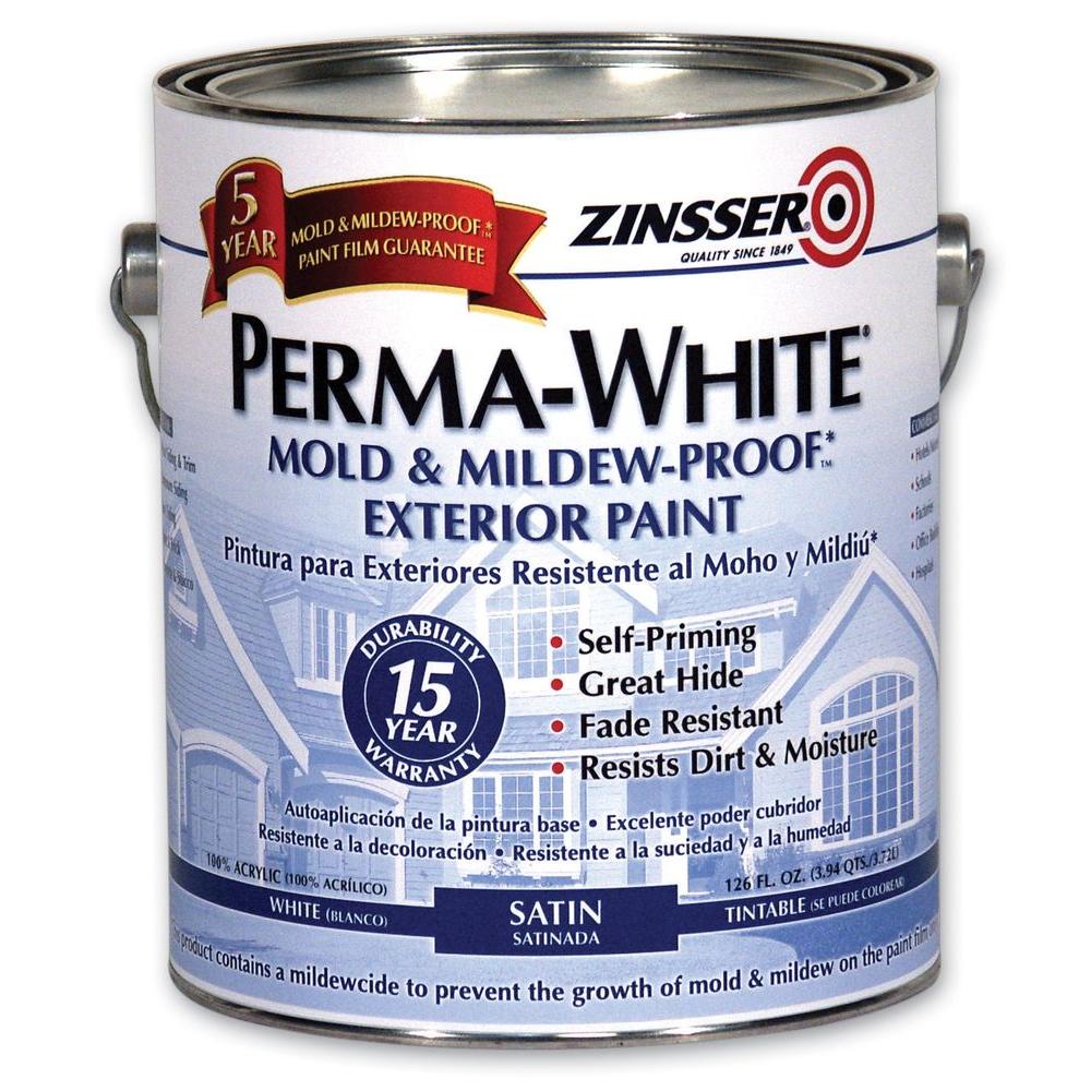 Zinsser Mildew Resistant Paint The Home Depot