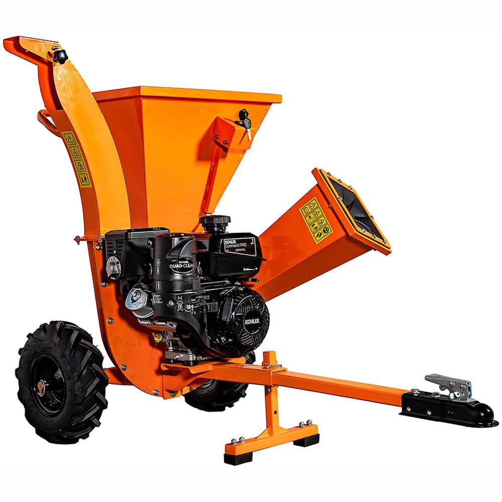 3 In 7 Hp Gas Ed Kohler Engine Direct Drive Chipper Shredder With Trailer Tow Hitch 3 In 7 Hp Gas Ed Kohler Engine Direct Drive Chipper Shredder With Trailer Tow Hitch