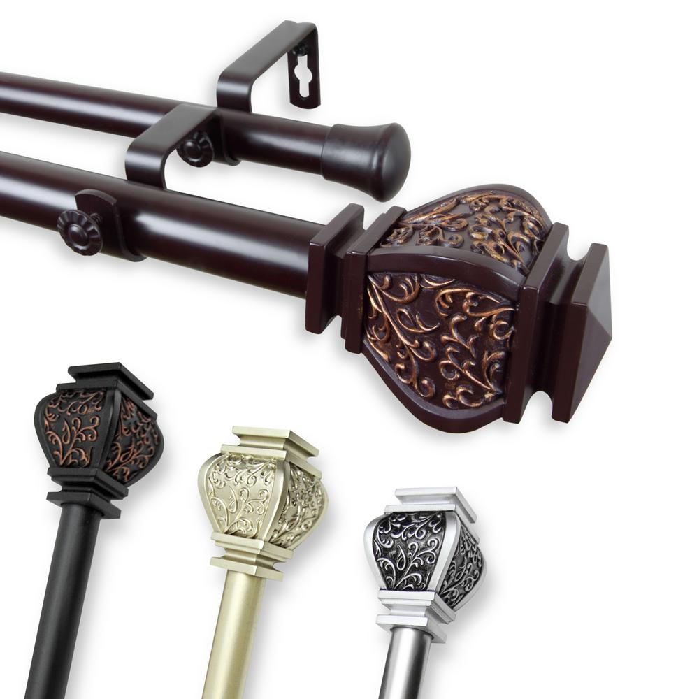 Rod Desyne Margot 160 In 240 In 1 In Double Curtain Rod In