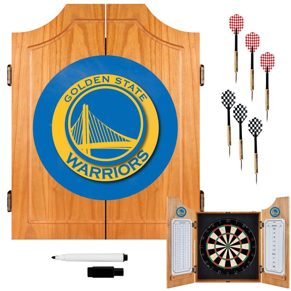 Hathaway Drifter Solid Wood Dartboard And Cabinet Set Bg1046 The