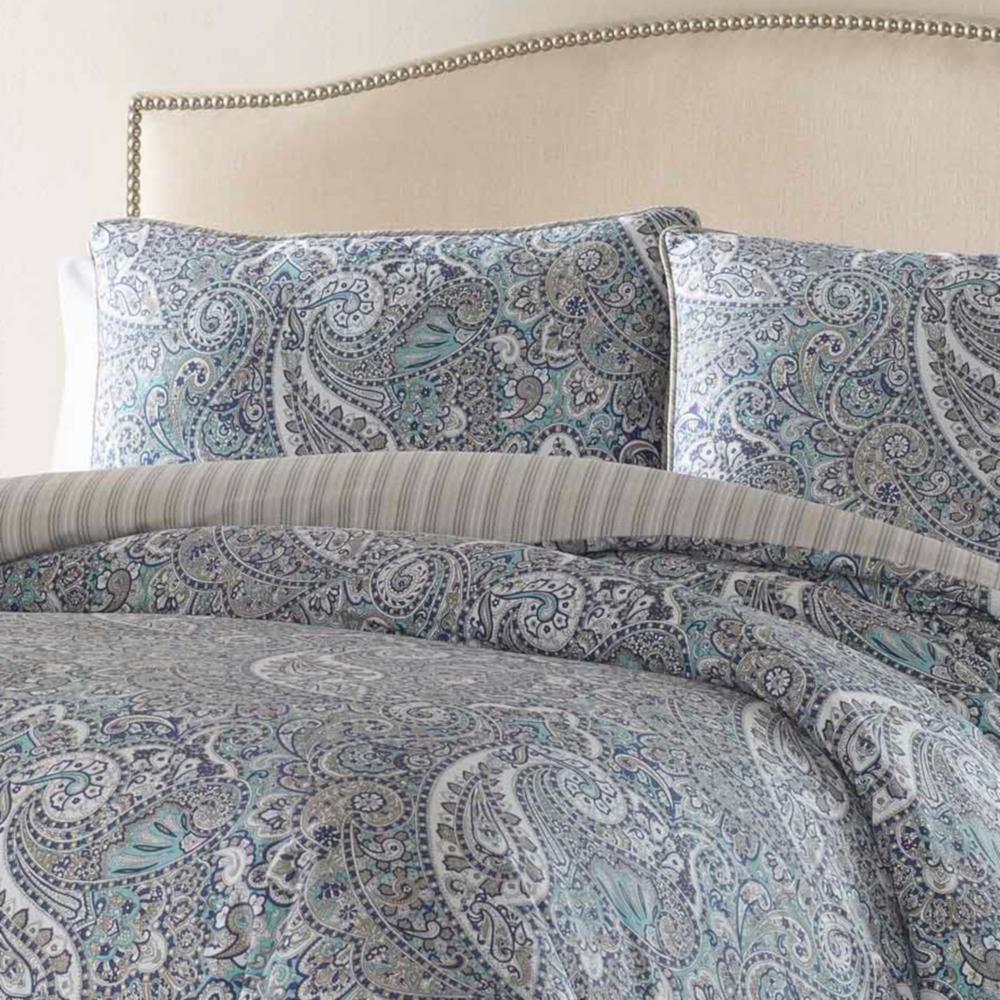 Stone Cottage Lancaster 3 Piece Blue Paisley Full Queen Duvet Cover Set 210853 The Home Depot - Blue And Cream Paisley Bedding Stone Cottage Lancaster 3 Piece Blue Paisley Full Queen Duvet Cover Set 210853 The Home Depot - Blue And Cream Paisley Bedding