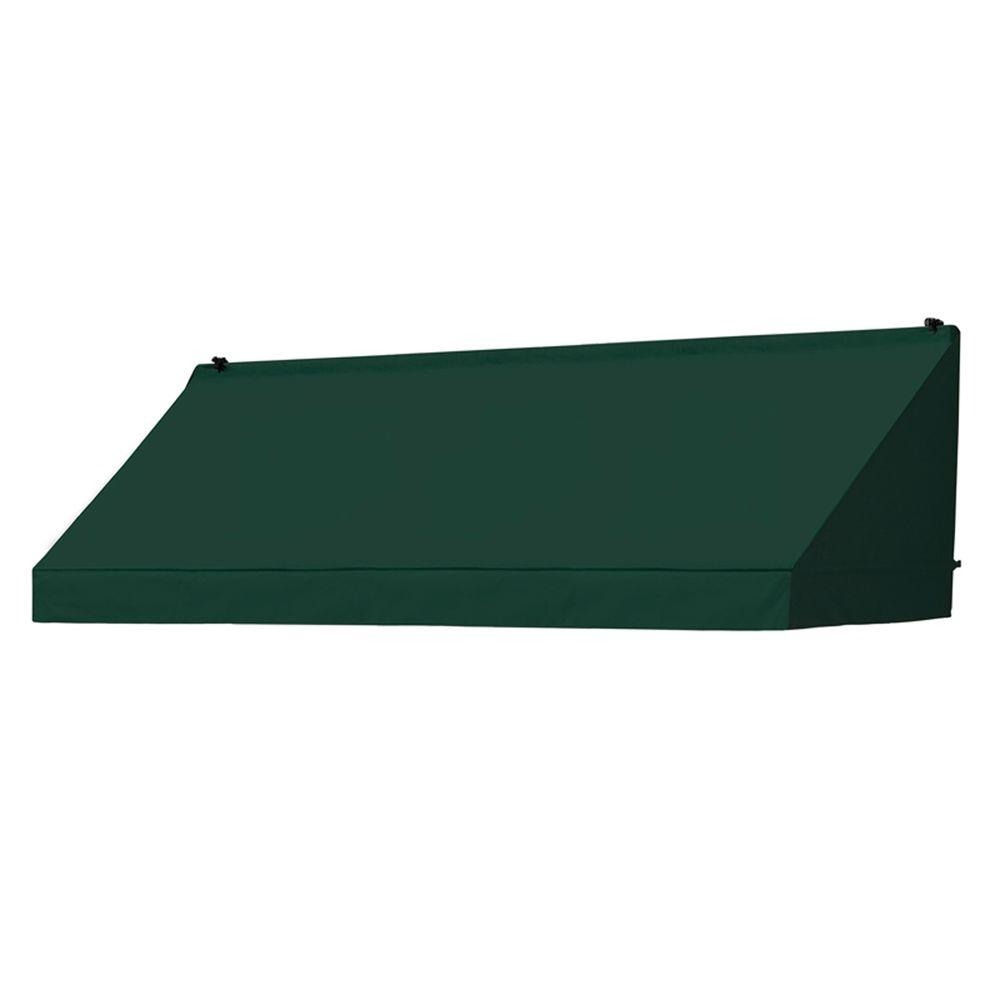 Forest Green Doors Windows The Home Depot 8 Ft Clic Manually Retractable Awning 26 5 In Projection Forest Green