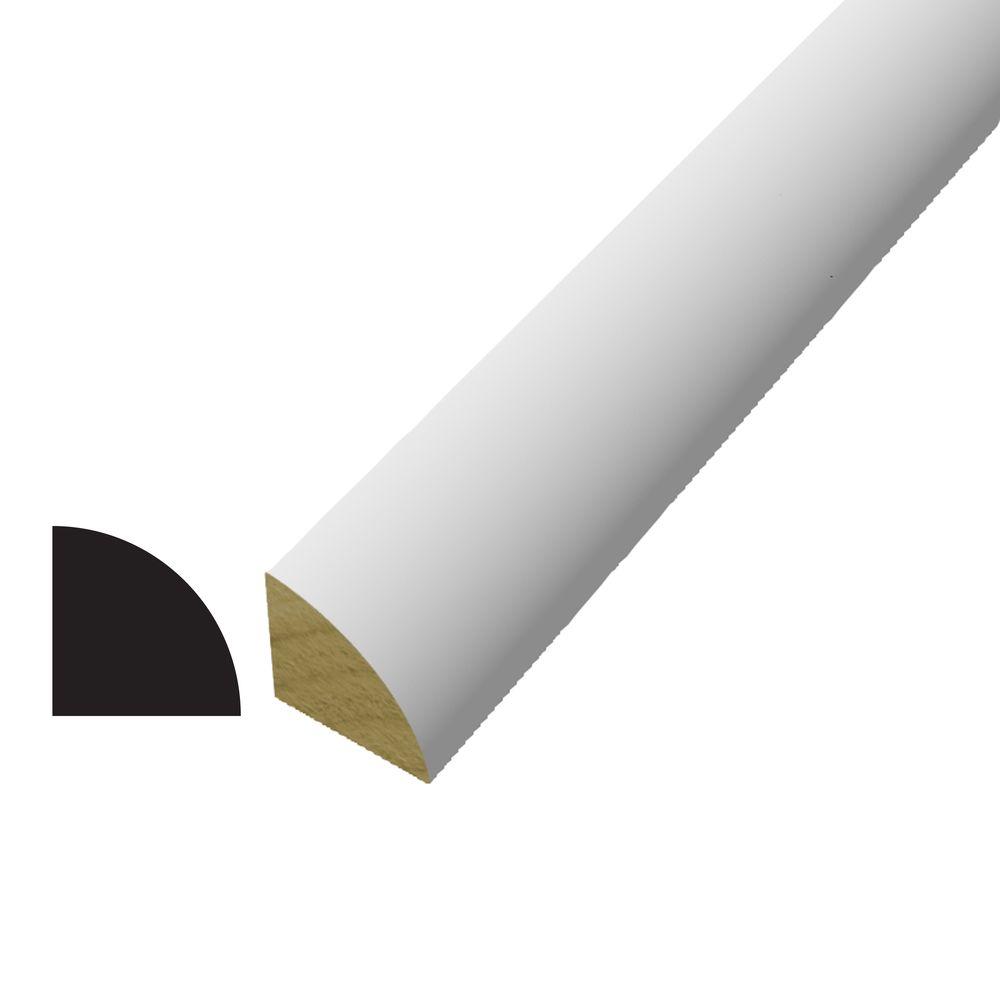 Quarter Round Moulding Millwork The Home Depot Wm 105 3 4 In X 96