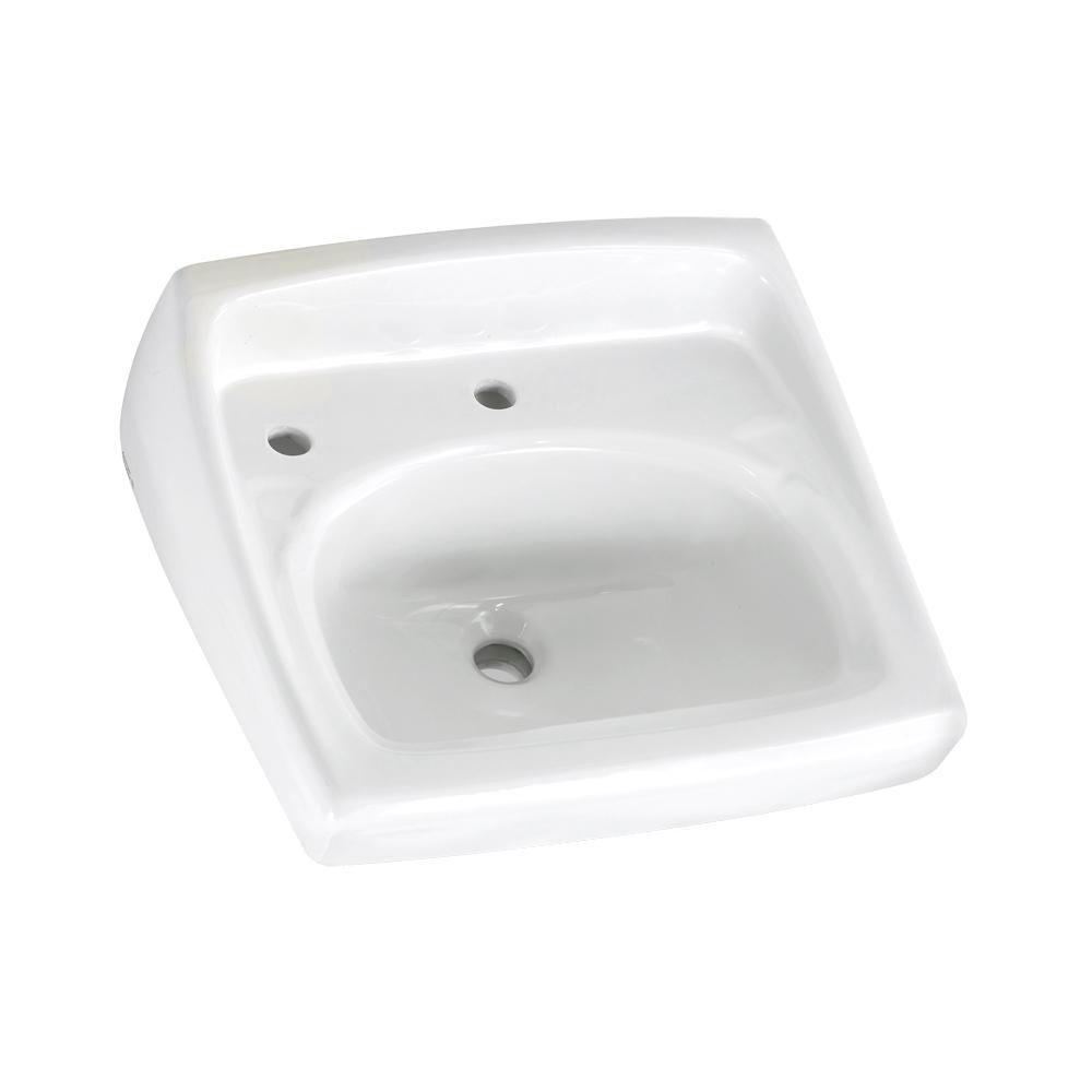 Kingston Brass Wall Mount or Countertop Bathroom Sink in WhiteHEV9620