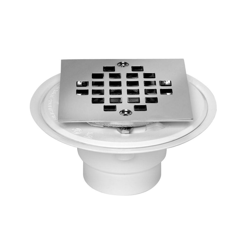 Oatey 2 in. to 3 in. PVC Shower Low Profile Square Drain42237 The Home Depot