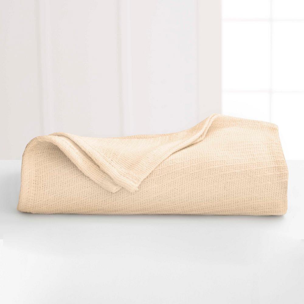 Vellux Cotton White Cotton Twin Blanket 026705002033 The Home Depot