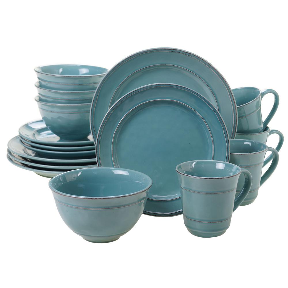 teal dinnerware sets