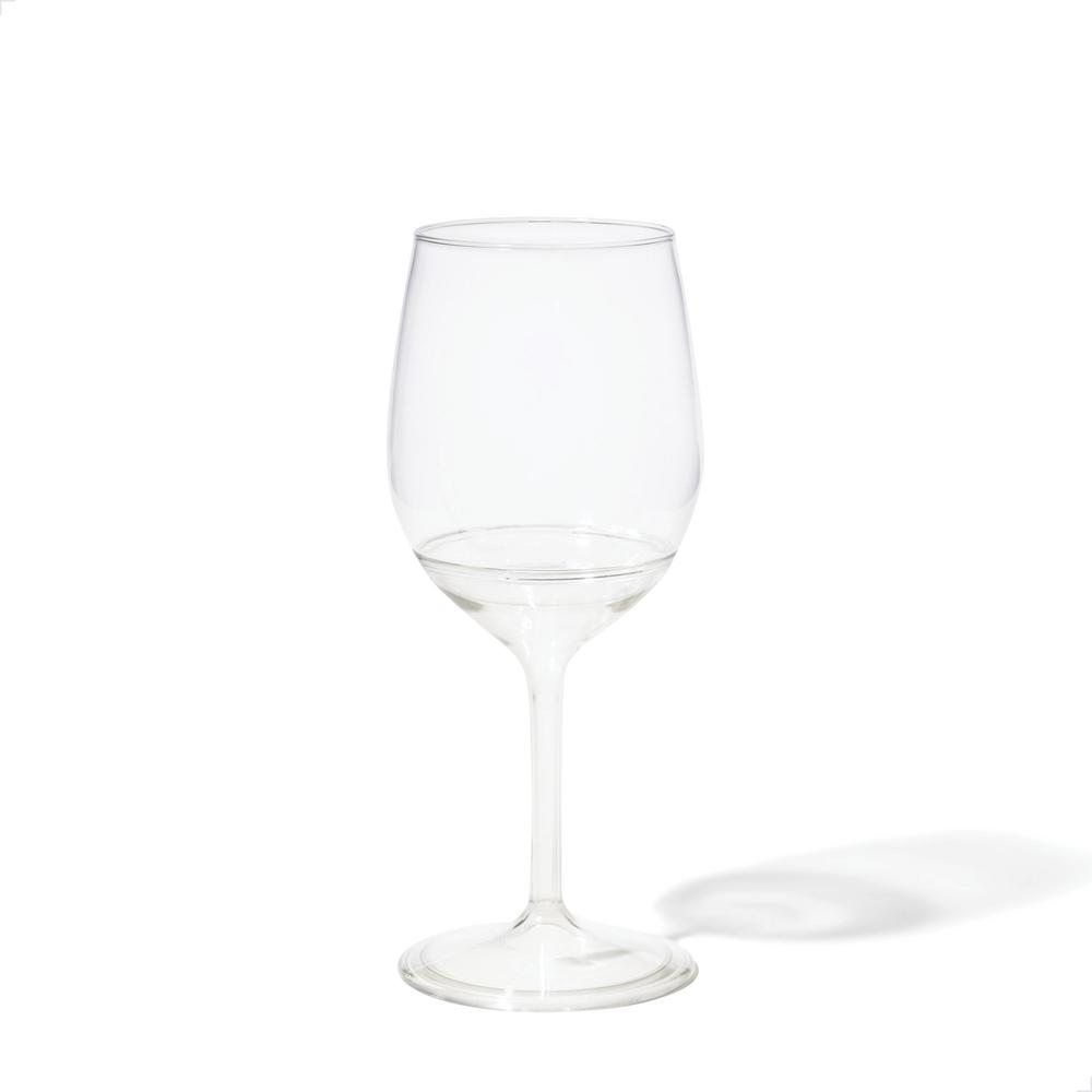TOSSWARE Unbreakable 14 oz. 2in1 Stemmed Plastic Wine Glasses (Set of