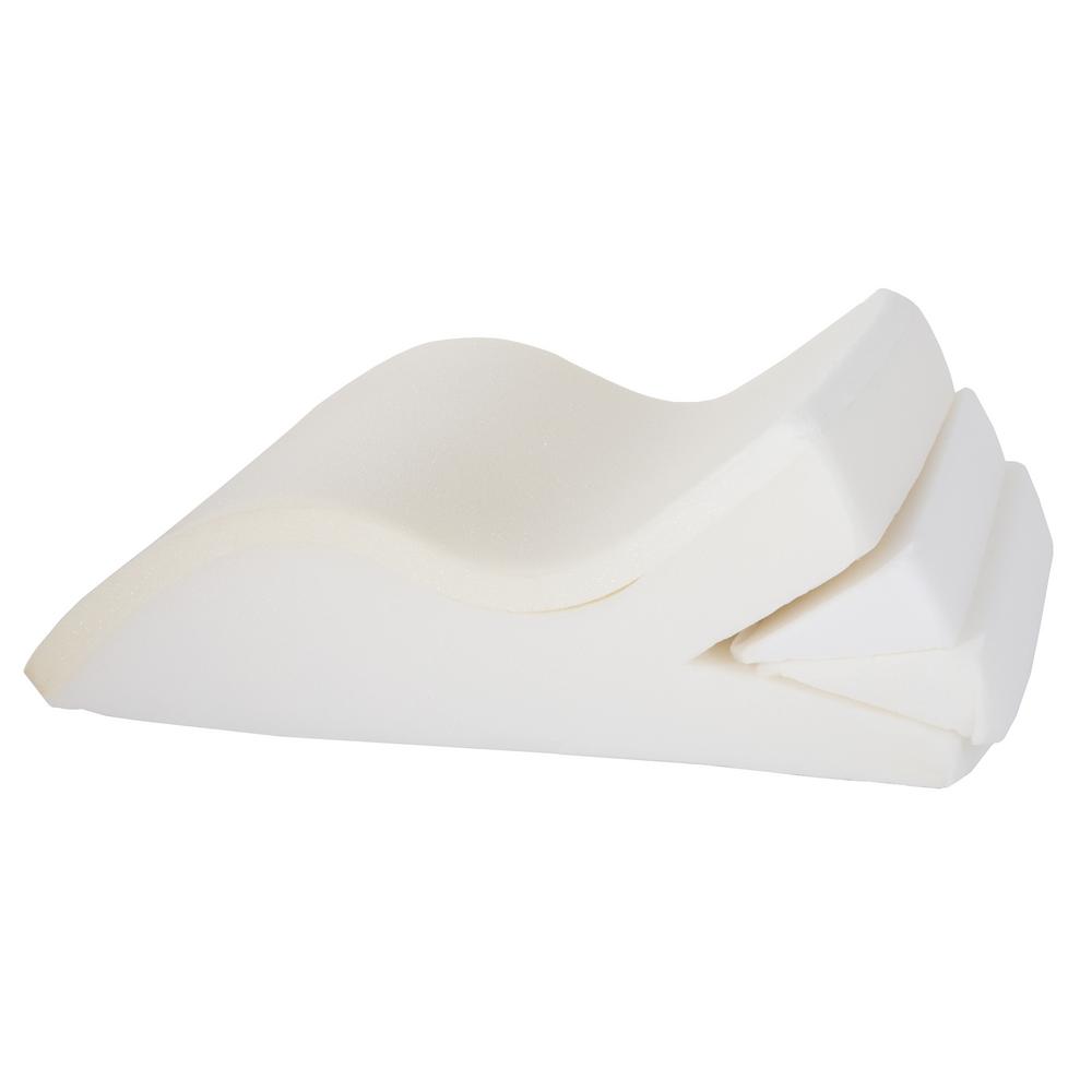 Bluestone Adjustable Leg Wedge Support Cushion With White Cover