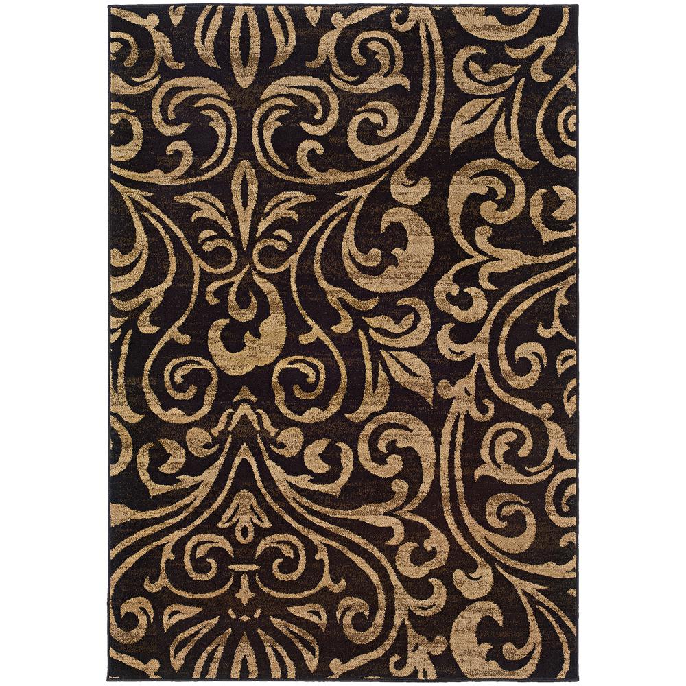 Home Decorators Collection Kiteley Black 8 Ft X 10 Ft Area Rug
