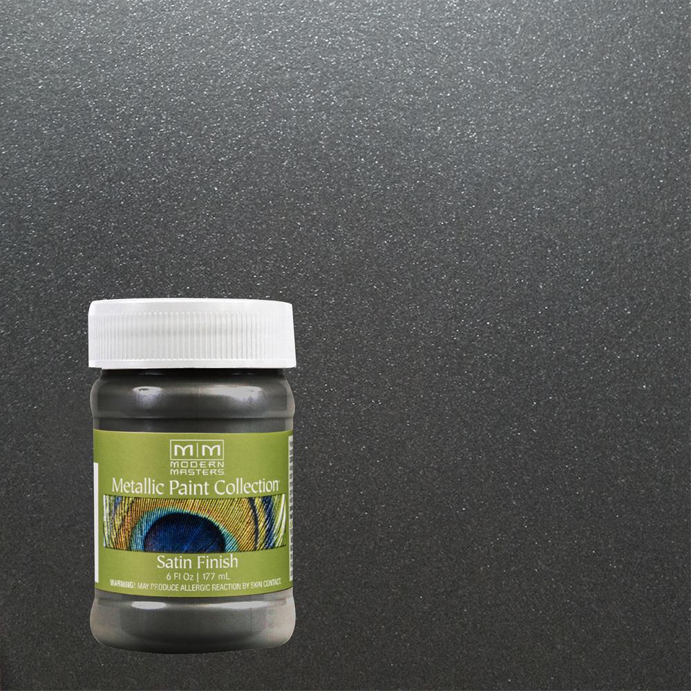 Modern Masters 6 oz. Steel Gray WaterBased Satin Metallic Interior