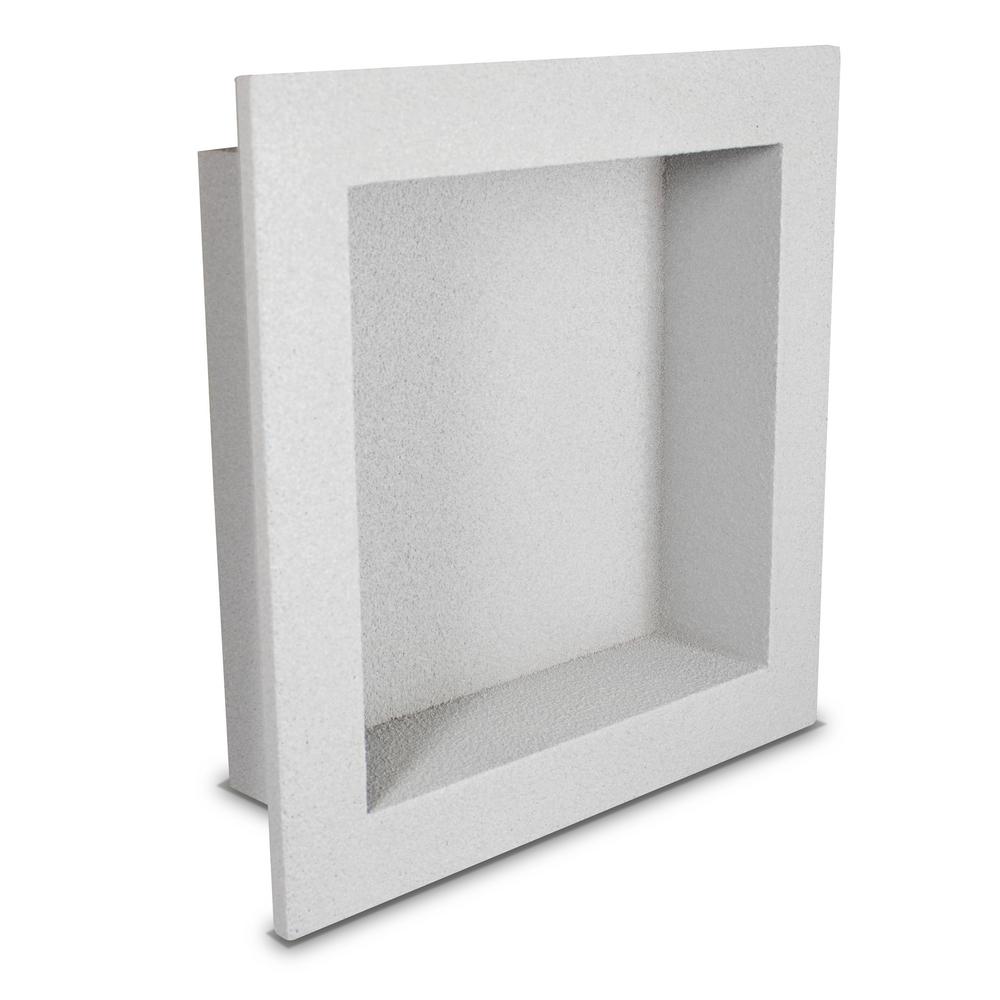 Polyniche 8 In X 3 5 Shower Niche Gray
