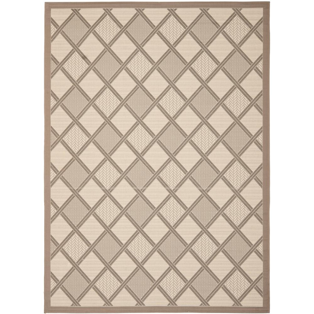 Safavieh Courtyard Terracotta/Beige 8 ft. x 11 ft. Indoor/Outdoor Area