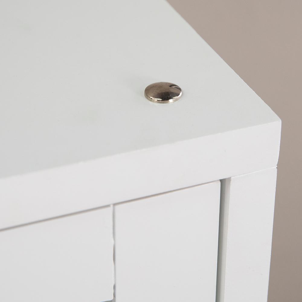 Southern Enterprises Stoneridge White Contemporary Storage Curio