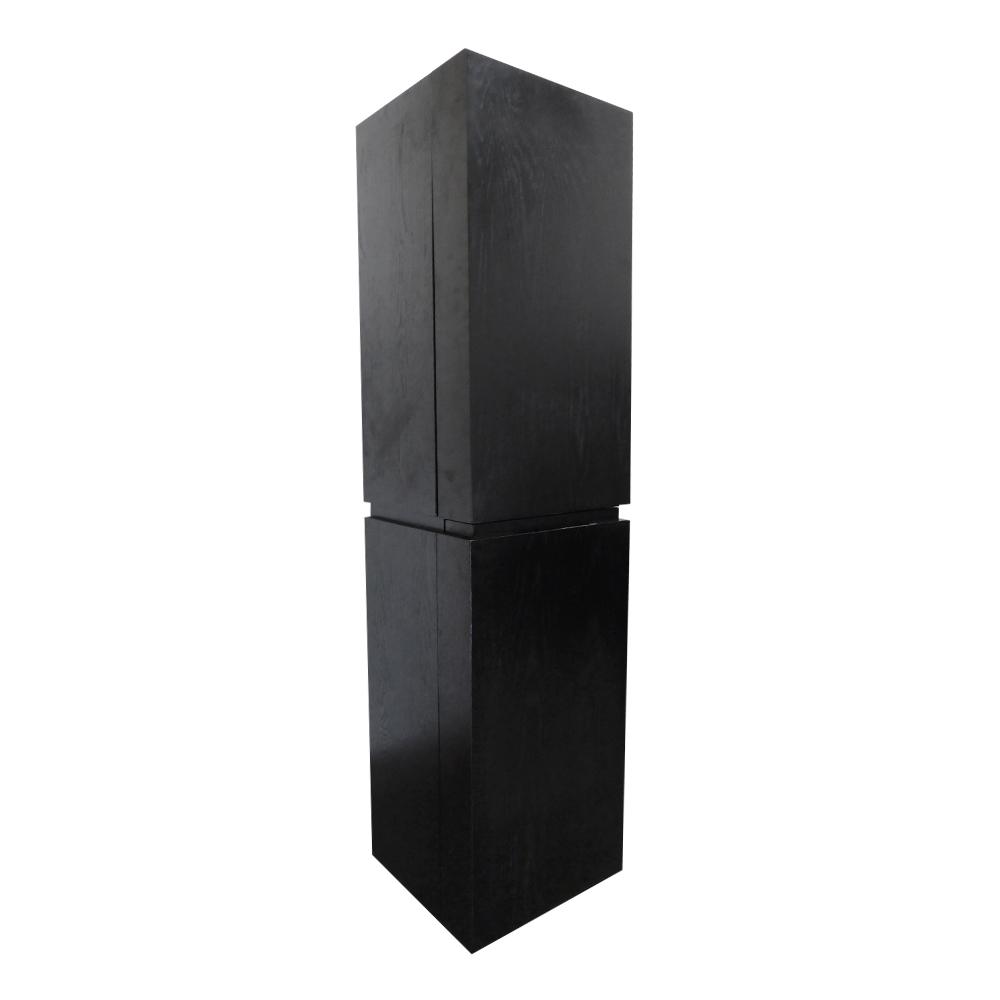 Bellaterra Home Mannheim 15 6 In W X D 61 H Wall Mannheim 15 6 In W X D 61 H Wall Mounted Linen Cabinet Black