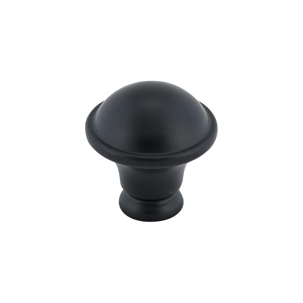 Richelieu Hardware 1-1/4 in. Matte Black Cabinet Knob ...