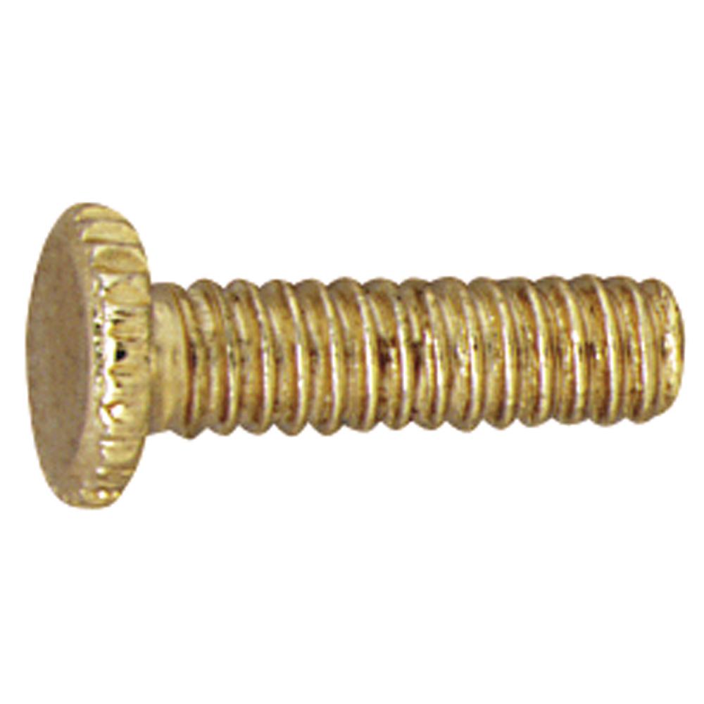 Commercial Electric Polished Brass Fitter Screws (12Pack)82815 The Home Depot