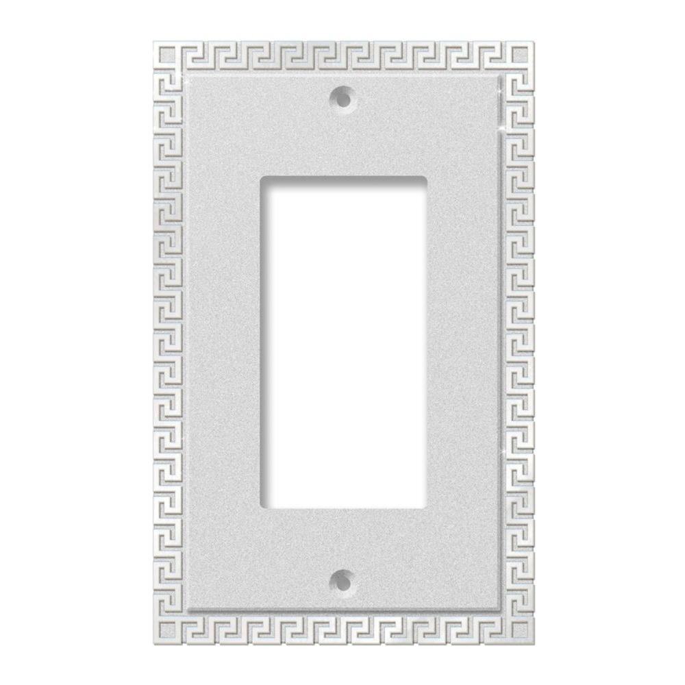 GLOCOVER GloCover 1Gang Decor Plastic Wall Plate with Builtin