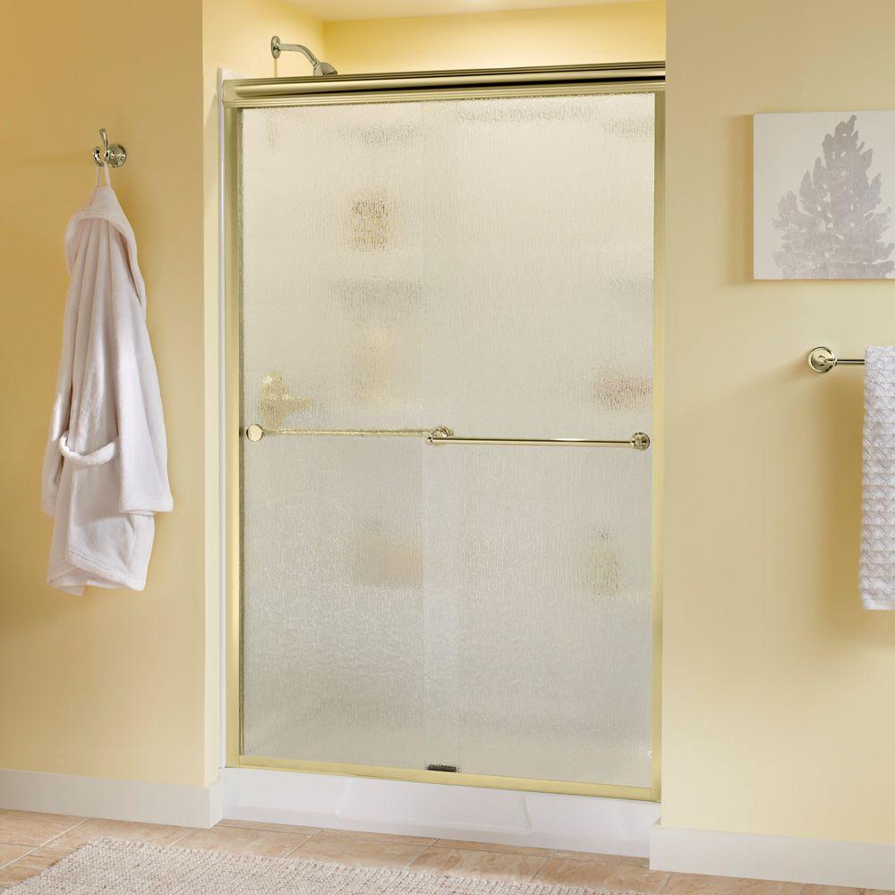 Delta Crestfield 48 In X 70 Semi Frameless Traditional Sliding Semi Frameless Traditional Sliding Shower Door
