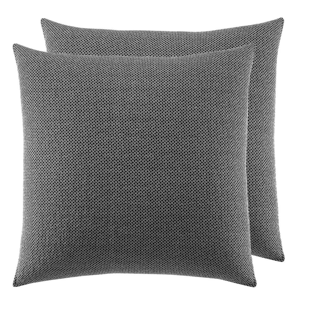 Laura Ashley Amberley Black Euro Pillow Cover Set Of 2 209884