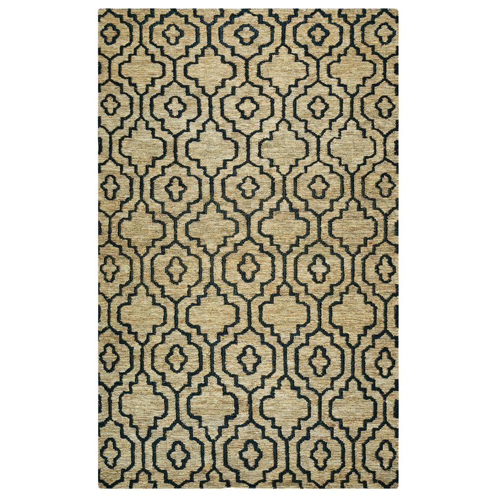 Rizzy Home Whittier Natural And Navy Jute 9 Ft X 12 Indoor Rizzy Home Whittier Natural And Navy Jute 9 Ft X 12 Indoor Area