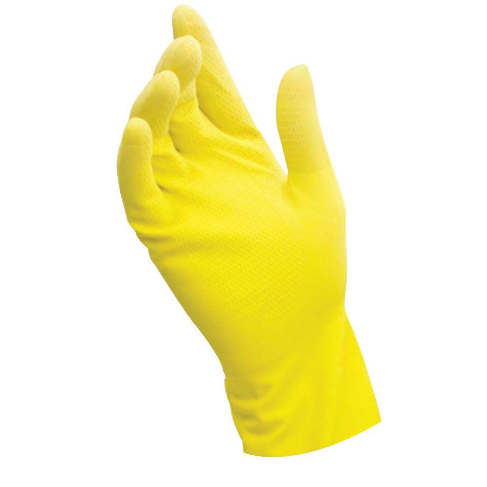 Grease Monkey Large Yellow Latex Reusable Gloves24547012 The Home Depot