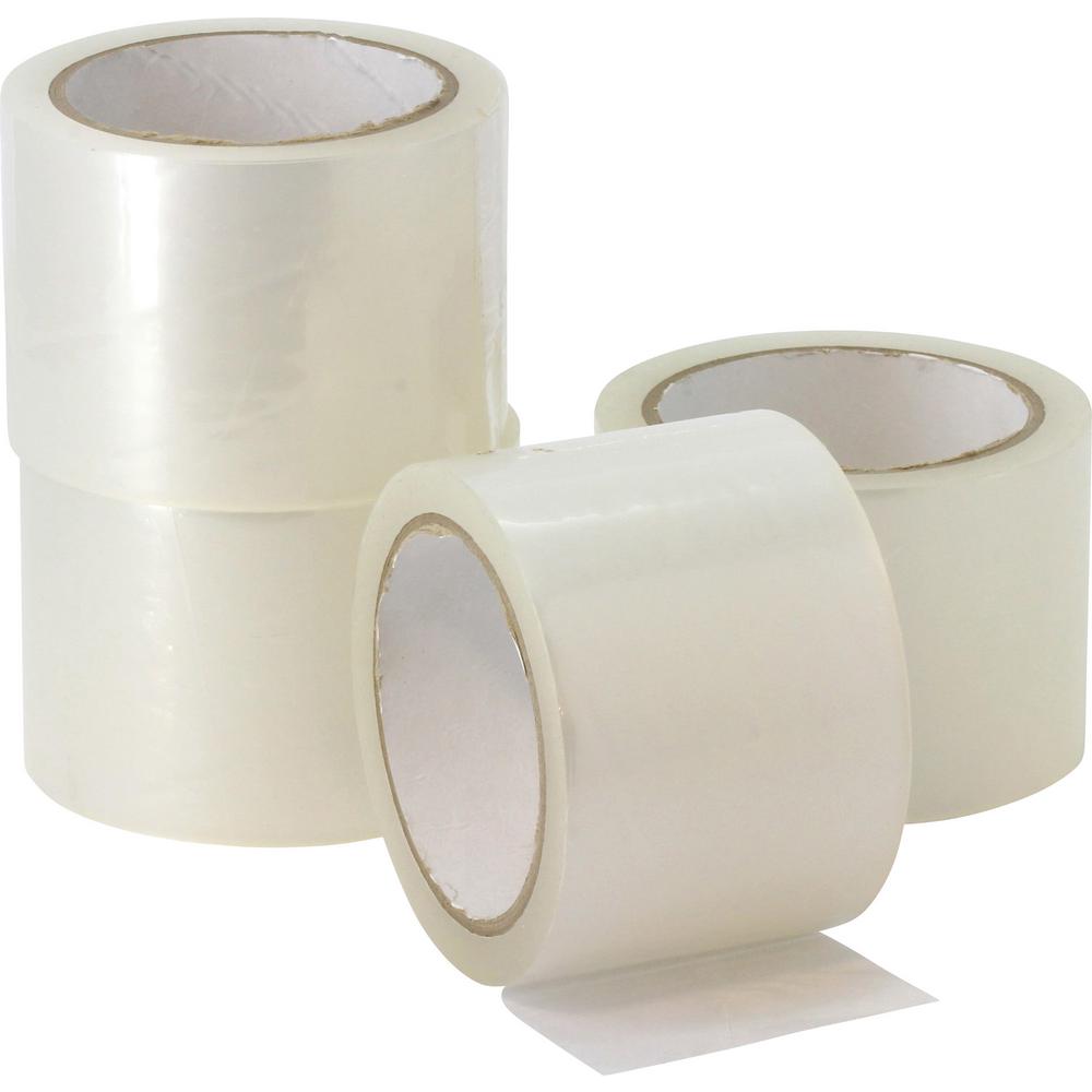 Industro 3 in. x 87 yds. Clear Heavy Duty Shipping Packing Tape (4-Pack ...