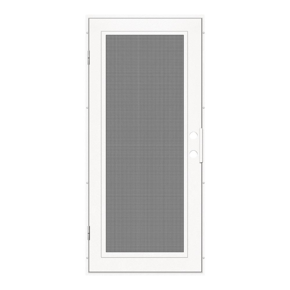 Unique Home Designs 32 In X 80 In Full View White Left Hand Surface 